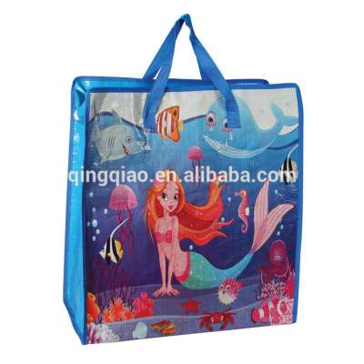 eco-friendly foldable pp woven bag package shopping bag/reusable wholesale pp woven bag